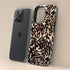 Custom Monogram Initials Fierce Leopard iPhone Case